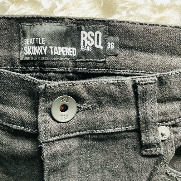 NWOT RSQ: Menswear Jeans size (36).Black skinny tapered. - Picture 2 of 6
